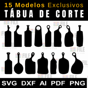 15 Modelos Tábua de Corte Premium | Arquivos Originais Cod: 1735