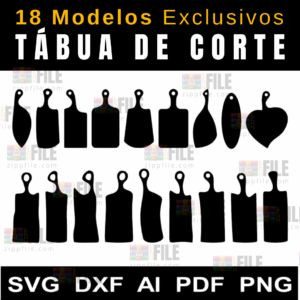18 Modelos Tábua de Corte Premium | Arquivos Originais Cod: 1535