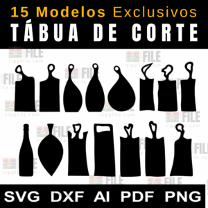 15 Modelos Tábua de Corte Premium | Arquivos Originais Cod: 4901